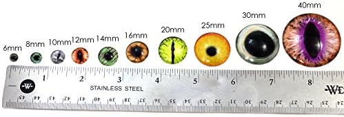 14 мм Високотехнологични Зелени Компютърни Кодови Стъклени Очи, Куклени Ириси в стил Киберпънк, за Художествени Скулптури от
