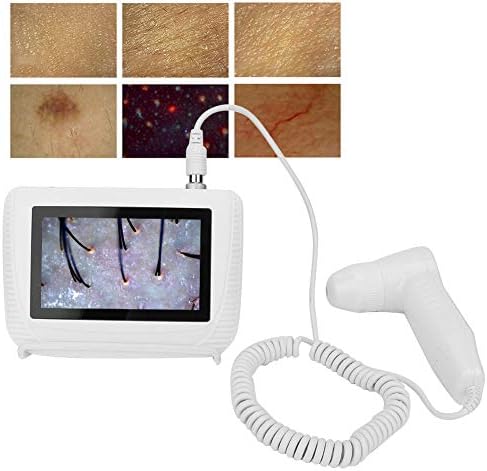 Анализатор на коса, на кожата FOKH, 5 в 50X/200xLens LCD Дигитален Микроскоп Акумулаторна батерия за Преносим Детектор