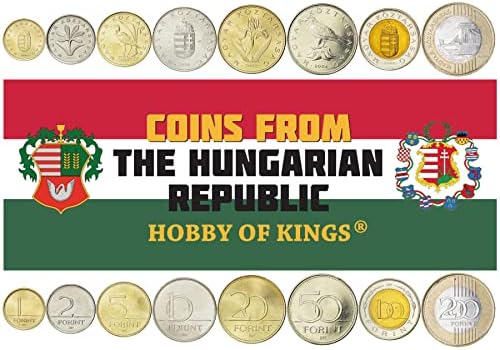 9 Монети от Унгария | Колекция унгарски монети 2 5 10 20 50 Пълнител 1 2 5 10 Форинтов | В обращение 1967-1981