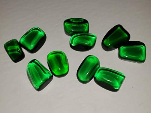 2 елемента Gaia Stone Средно-Зелен Обсидиан, Обработен и полиран, Лечебен Кристал, проби скъпоценни камъни от Вашингтон,