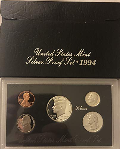 Набор от 1994 г., освобождаване от САЩ Silver Proof се предлага в оригинална опаковка на монетния двор на САЩ Proof