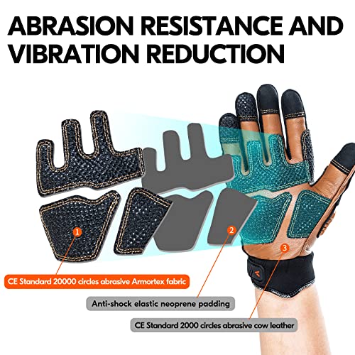 Вго... 1 Чифт ръкавици, устойчиви на гумата, подплата от HPPE срещу порязвания, Защита на ръцете, EN388 ниво 5, ANSI