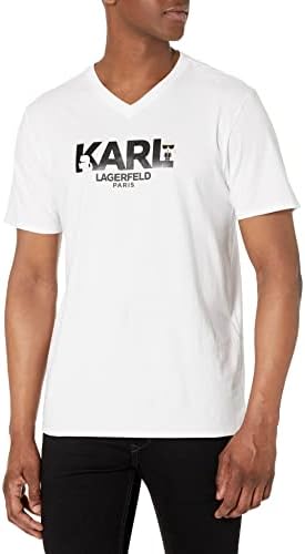 Мъжка риза Karl Profile с V-образно деколте Karl Lagerfeld Paris от Karl Lagerfeld Paris