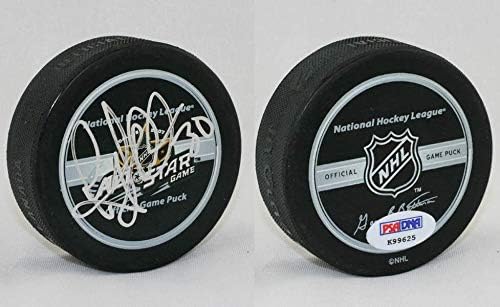 Райън Милър ПОДПИСА Официално за Миене на Мача на звездите на 2007 г. PSA/DNA С АВТОГРАФ - Autographed NHL Pucks