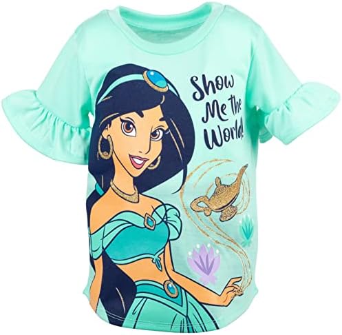 Комплект от тениска с изображение на Принцеса Дисни Моаны и Леггинсов с Рюшами