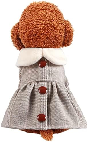 SXNBH Есенно-зимния флисовое палто, Топло облекло за кутрета, подходяща за щенячьих козина (Цвят: D, Размер: