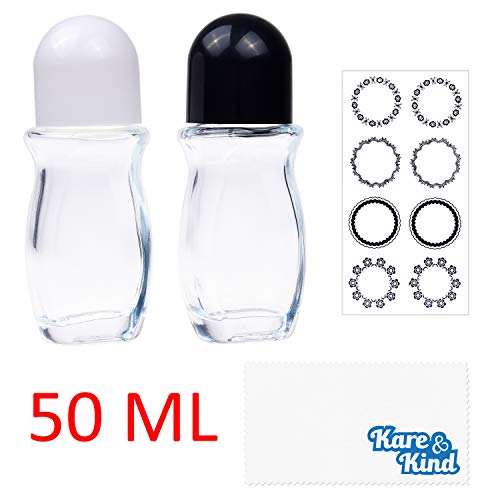 Стъклена валяк на флакони с дезодорант (2 опаковки по 50 мл)