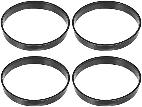 Универсални пръстени ACROPIX за автомобилни ступиц диаметър от 74,1 mm до 72,6 мм, Черно - Комплект от 4