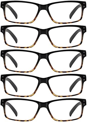 Очила за четене 5 Чифта Очила за Четене С Пружинным тръба на шарнирна Връзка Очила За Четене на Мъже, Жени