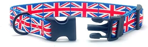 Нашийник и каишка за кучета с Флага на Обединеното Кралство | Отличен за британските празници, Специални събития,
