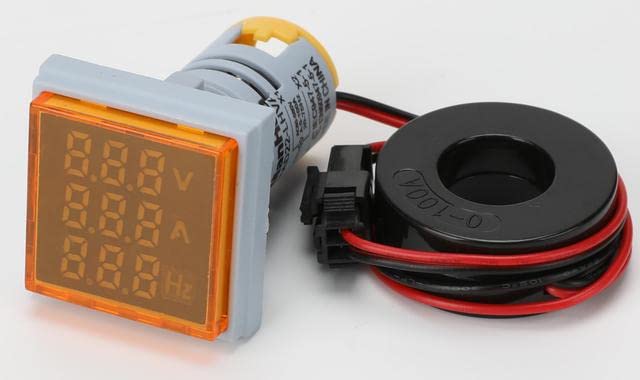 Мини цифров волтметър Manhua с voltamonitor ярък led дисплей voltalamp 22 мм пятицветная квадрата панел 110v220v10A -
