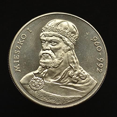 Въздушна Полска монета от 50 Зротти 1979 г. Кралската серия Meisko I Медно Никелова 30,5 мм
