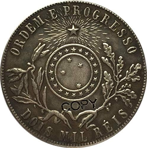 1891 Бразилия Монети Копие На Копие На Декорации За Събиране На Подаръци