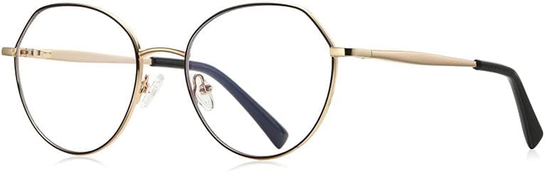 Квадратни Очила за четене RESVIO за Жени и Мъже В Метална Рамка Реколта Ридеры Златен и черен цвят