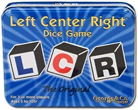 Оригиналната Игра на зарове LCR в Ляво Център Дясно
