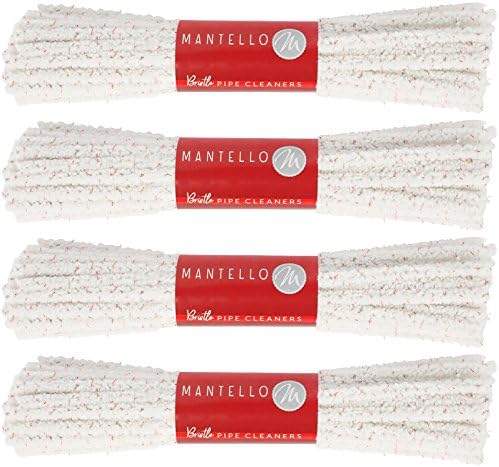 Почистващи средства за тръби Mantello (176 броя в опаковка - Твърда четина) - 6-Инчов комплект за почистване на тръби от