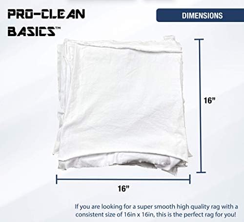 Pro-Clean Basics 99363 Парцали за почистване на тениски от гладко Джърси най-високо качество, щанцоване, гладка,