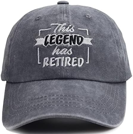 KKMKSHHG Забавни Подаръци за пенсиониране за мъже и жени, Тази Легенда Има бейзболна шапка На пенсия
