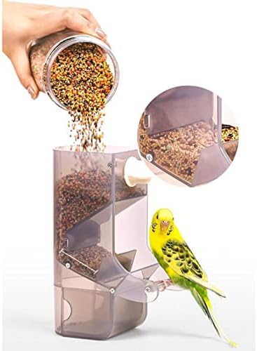 Baoblaze Bird Устройство Вградена в Автоматична ясла за малки и средни птици, Синьо