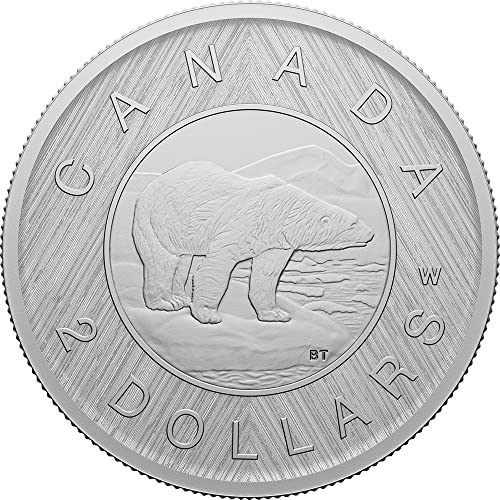 2023 DE Tribute W Монетния Знак PowerCoin Бяла Мечка Сребърна монета 2$ Канада 2023 31,39 Gr Proof