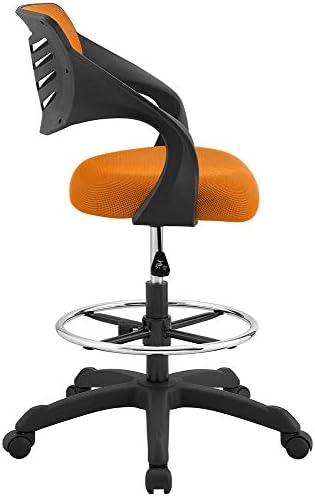 Стол за чертане Modway Thrive - Висок офис стол за регулируеми маси оранжев цвят
