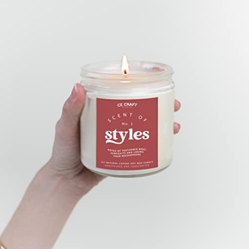 CE Занаятите The Scent of Styles Свещ, Ароматни свещи Tobacco Vanille, Подарък за Нея, Свещ за молитва Личности, Това Мирише подарък с аромат на Хари (Голяма)
