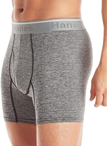 Гащи-боксерки Hanes Men ' s Comfort Flex Fit с Дишаща еластична мрежа, на 3 опаковки