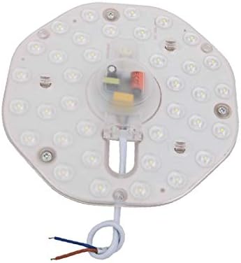 X-DREE AC185-265V 18 Watt led лампа с кръгла форма, вентилатор на оптични лещи 48-LED 6500K (AC185-265) 18 Watt led