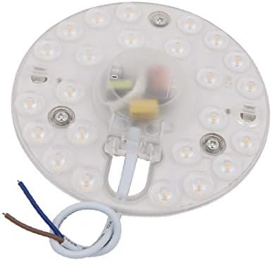 X-DREE 3шт AC185-265V R-12W led лампа с кръгла форма, вентилатор на оптични лещи, 24 светодиода 3000 K (3шт AC185-265
