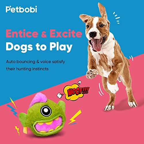 Интерактивни играчки за кучета Petbobi Active Rolling Ball за кучета, захранван с батерии, включват самодвижущиеся топки
