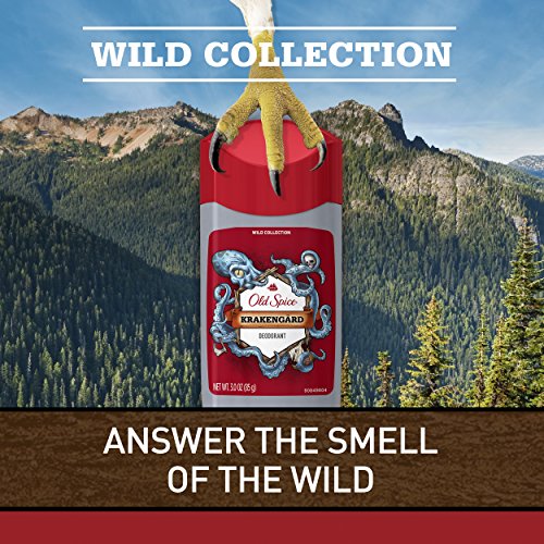 Дезодорант Old Spice за мъже с аромат на Кракенгарда, Wild Collection, 3 грама, Опаковки от 3