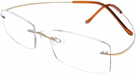 JCERKI Суперлегкие Компютърни Очила за четене от титан 3,25 за четене -Антибликовые, със защита от отблясъци, UV-защита