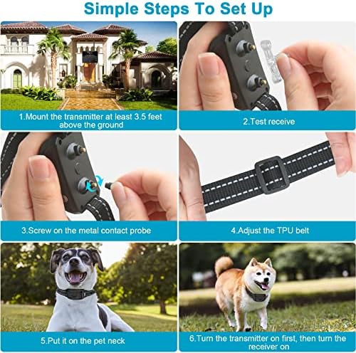 Безжична Система за Огради за кучета Rivulet, Електрически Тренировъчен Нашийник за кучета с дистанционно управление,