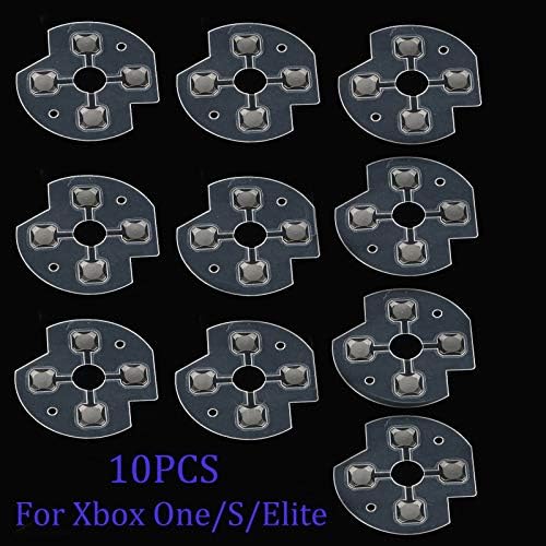 10ШТ Клавиш Dpad Метални Наслагване D Pad Abxy Водещ Фолио, Метално Капаче на Купола на контролера на Xbox