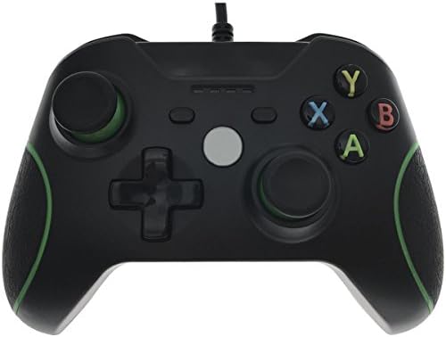Контролер Whiteoak Xbox One, USB Жична Геймпад, Игри и Джойстик Joypad с пълна вибрация за Xbox One S, X, Steam, PC (Windows XP/7/8/10 ), PS3, Android - Черен