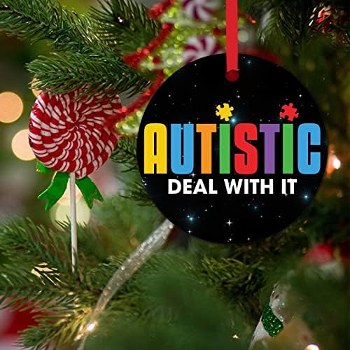 Коледна Декорация за Деца, Страдащи от Аутизъм, Справьтесь с Това, Бижута, Информираността За Аутизма, за Украса