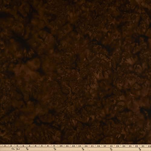 Антология на батиков Твърди частици лава Твърди частици лава тъмно кафяв цвят, плат двор