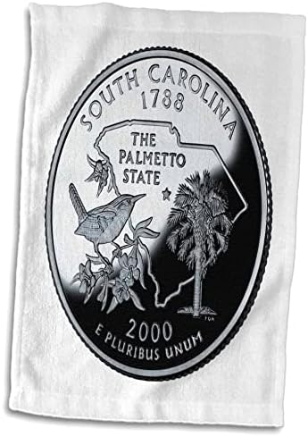 Монети на САЩ 3dRose Florene Special Edition - Сбирка Четвертаковые чаршафи от Южна Каролина (twl-56963-1)