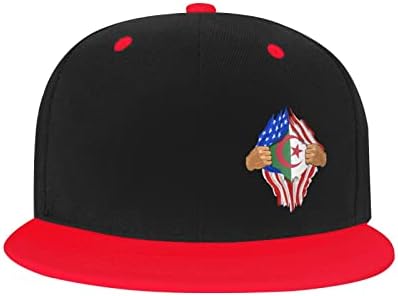 Детска бейзболна шапка със знамената на САЩ и Алжир BOLUFE, има добра дишаща функция, естествен комфорт и пропускливост на