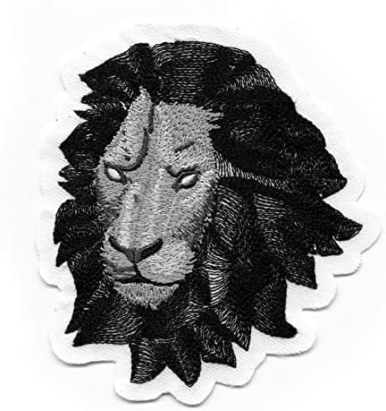 Пластир с Глава на Лъв във формата на Животните от Зоологическата градина, на Бродирани Желязо