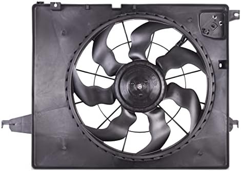 Вентилатор за охлаждане на радиатора на двигателя TYG възли за 13-18 Hyundai Santa Fe Sport 2.4 L, 14-15 Kia Sorento 2.4