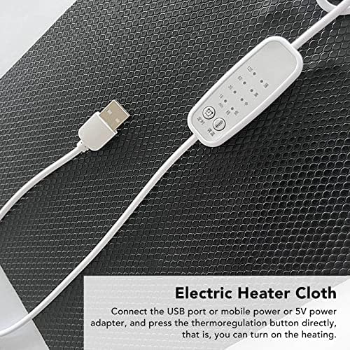 4-Степенна USB Power Топло, Електрическа Топло от Въглеродни влакна, Водоустойчив Електрически Тъканно Топло, за Облекчаване