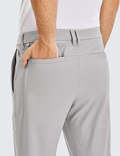 Мъжки удобни панталони за голф CRZ YOGA за целия ден - 30/32/34 на бързо съхнещи Леки Работни Ежедневни панталони с джобове