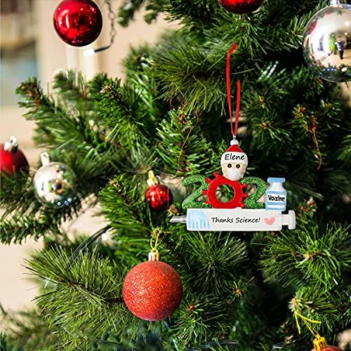 Коледна украса с ваксина 2021 г., Персонални Семейни Бижута, Добре Опаковани Коледно Дърво, Всички Сме Получили