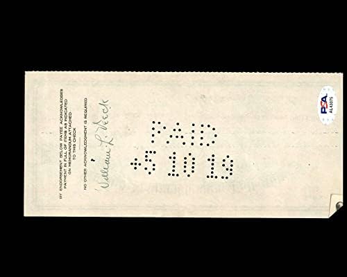 Уилям Вик инсталация-с автограф от ДНК на PSA от проверката x2 Chicago Cubs 5-9-1919
