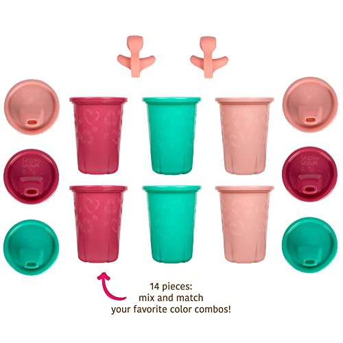 За многократна употреба Непроливающиеся чаши за пиене The First Years GreenGrown - Чаша за деца с соломинкой