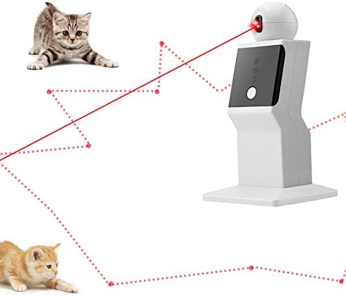 LASOCUHOO Cat Лазерна Играчка Автоматична, Произволно Движеща Интерактивна Лазерна Играчка за котки в затворени помещения,
