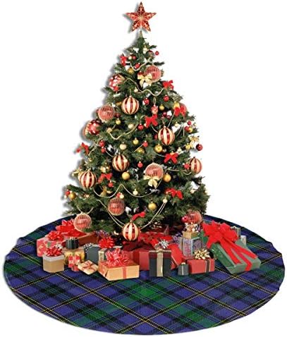 QIUYELONG 36 48 Инча Clan Hope-Vere Клетчатая Традиционна Пола За Коледната Елха В Селски стил, Празнични Украси