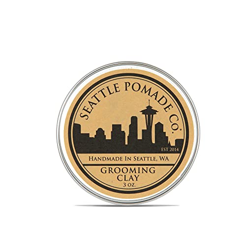 Глина за грижа за косата Seattle Pomade Co., Сертифицирана от Министерство на земеделието на САЩ, Изработени от органични