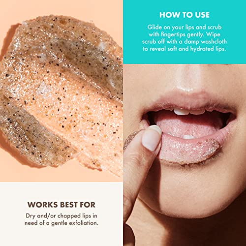Kopari Coconut Lip Scrubby | Премахва Сухота на кожата за меки устни | Вулканичен пясък, Кафява захар и Нарязани